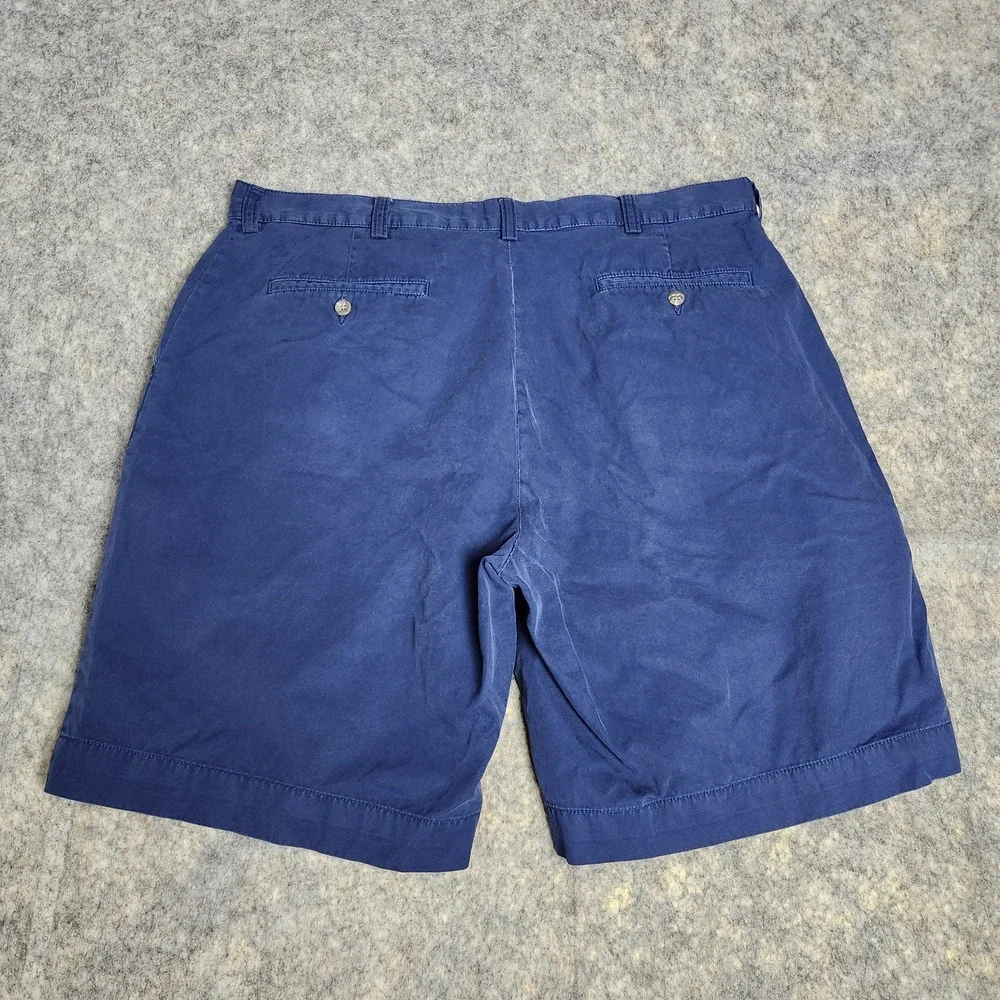 Polo Ralph Lauren VTG Chino Shorts Men 36 W 9 Inseam Navy Blue Preppy Sporty